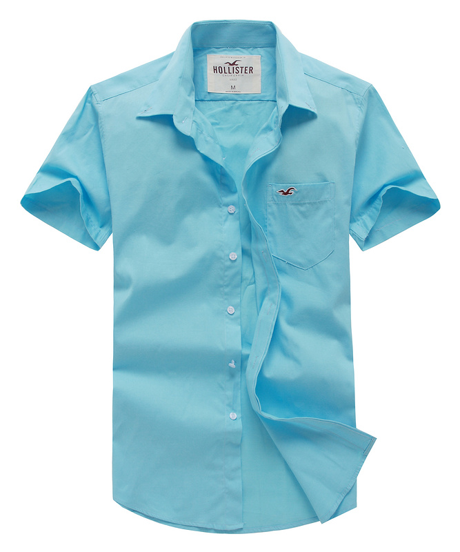 Hollister Hombres Pura De Color Oxford camiseta de verano HCO4490